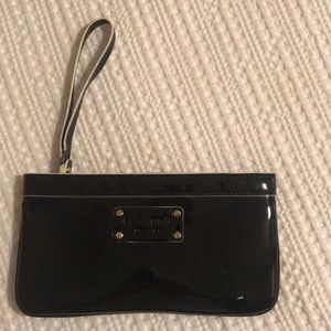 Kate Spade Black Patent Wristlet
